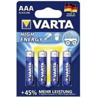 Piles Varta Alkaline Pack de 4 - 1,5V - AAA