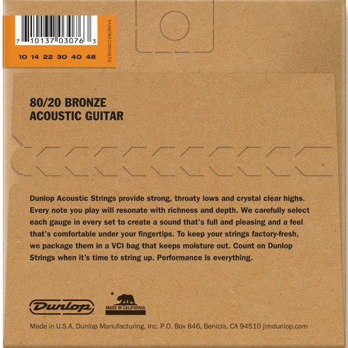 Dunlop DAB1048 Acoustic 80/20 Extra Light 010/048