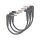 DAddario PW-CGTP-305 Classic Cavo patch 15cm, Confezione da 3