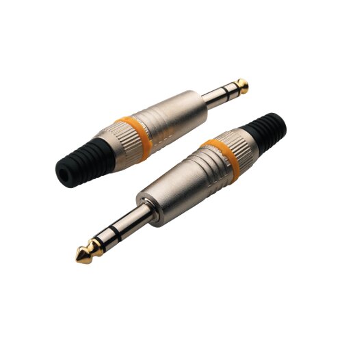 Rockcable 10003M 1/4 TS Stecker Stereo gerade - Metall