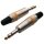 Rockcable 10003M 1/4 TS Stecker Stereo gerade - Metall