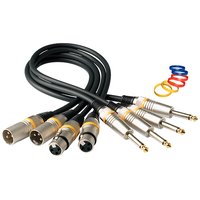 Rockcable 30392 D6 M Microphone Cable, 2 meter