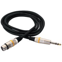 Rockcable 30392 D6 M BA Microphone Cable, 2 meter
