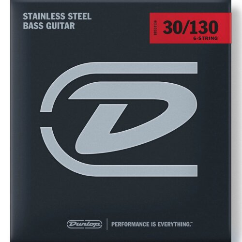 Dunlop Bass DBS30130 Stainless Steel 030/130, 6-Saiter