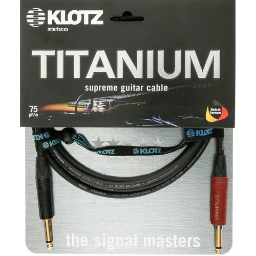 Klotz TI-0300PSP Titanium Cble guitare 3.0 mtres