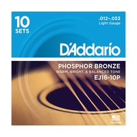 DAddario EJ16-10P Corde Phosphor Bronze - Pack di 10 set !!