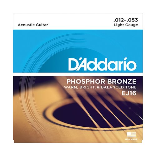 DAddario EJ16-B25 Cuerdas Phosphor Bronze - Pack de 25 juegos !!