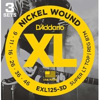 DAddario EXL125-3D - 3er Pack