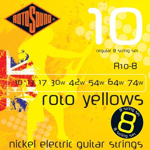 Rotosound R10-8 8-Saiter Roto Yellow 010/074