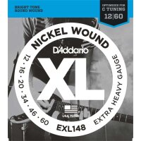 DAddario EXL148 12-60 Drop C Tuning