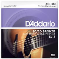 DAddario EJ13 80/20 Bronze Round Wound 011/052
