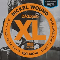 DAddario EXL140-8 10-74, Cuerdas para guitarra 8-Cuerdas
