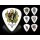 Dunlop Blackline Original - 0.73mm Flame Ape guitar picks