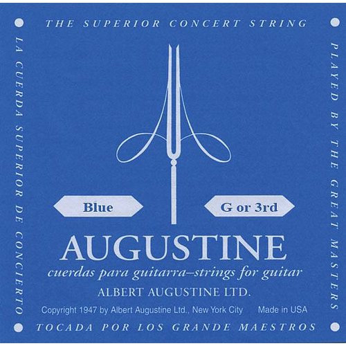 Augustine Classic Corde singole, blu G3
