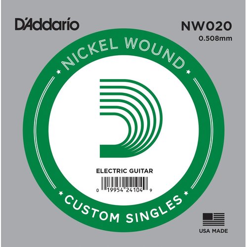 DAddario EXL Einzelsaiten Wound NW020