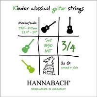 Hannabach 890 3/4 Kindergitarre, Einzelsaite D4