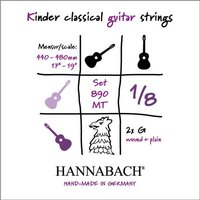 Hannabach corde au dtail Guitare pour enfants 890 1/8, D4