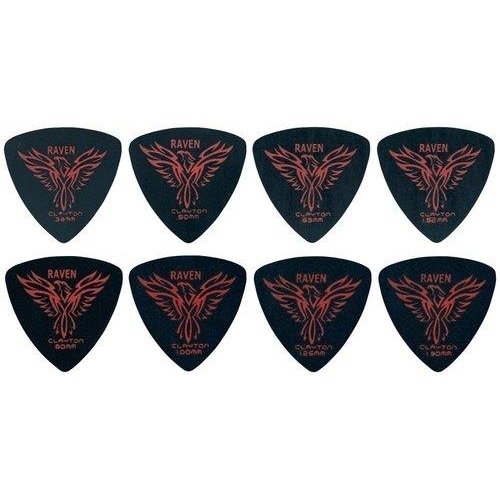 Clayton Black Raven Picks Rounded Triangle 0,50mm