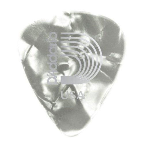 DAddario Pearl Celluloid Picks - White Pearl 1CWP2 Light 0.5mm
