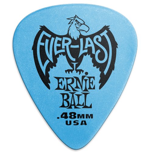 Ernie Ball Everlast Picks, 12er Pack 0,48mm Blau