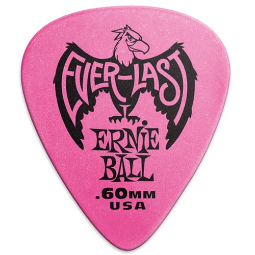 Ernie Ball Everlast Picks, 12er Pack 0,60mm Pink