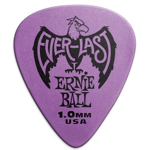 Ernie Ball Everlast Picks, 12-Pack  1,0mm Purple