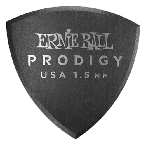 Ernie Ball Prodigy Black Large Shield Plektren, 6er Pack