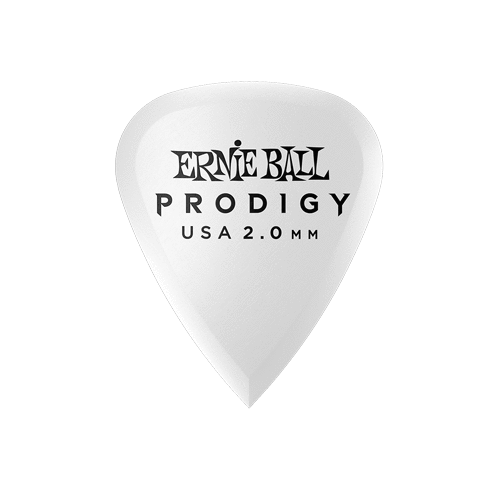Ernie Ball Prodigy White Standard Picks, 6-Pack
