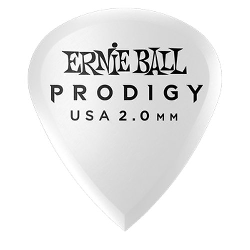 Ernie Ball Prodigy White Mini Plektren, 6er Pack