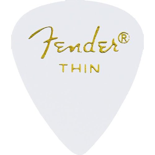 Fender 351 Plektren Weiss Thin