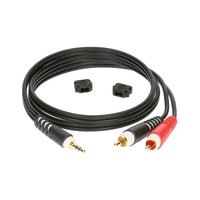Klotz Y-Cable Mini Jack - 2x Cinch AY7 AY7-0200, 2 m