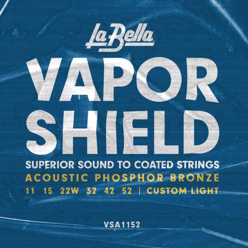 VSA1152 Vapor Shield Acoustic Guitar Strings &ndash; Custom Light 11-52