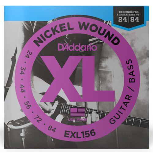 DAddario EXL 156 Cordes basse électrique Fender VI Set