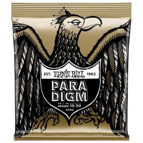 Ernie Ball EB2090 Paradigm Acoustic 80/20 Bronze Extra Light 10-50