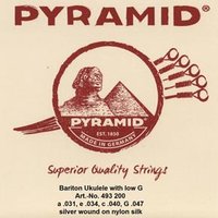 Pyramid Baritone Ukulele Strings DGHE, Nylon, 49 Scale