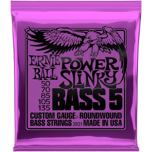 Ernie Ball EB2821 Power Slinky Bass 5-String 50-135