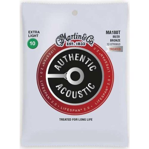 Martin MA-180T Lifespan Bronze 010/047 12-String