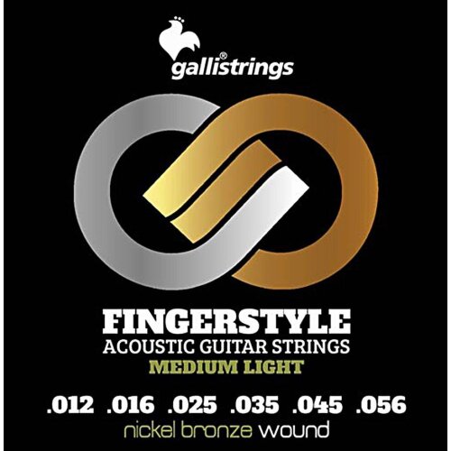 Galli GFS1256 Fingerstyle Nickel Bronze Wound Medium Light