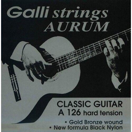 Galli A-126 Aurum Black Nylon Hard Tension