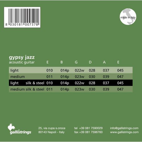Galli GSL-10 Gypsy Jazz Light Silk & Steel