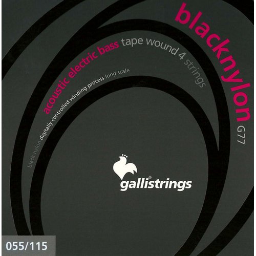 Galli G-77-4 Black Nylon Acoustic Bass