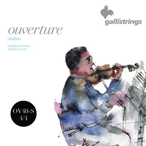 Galli OV40-S Overture cuerdas de violin 4/4 Synthetic Core
