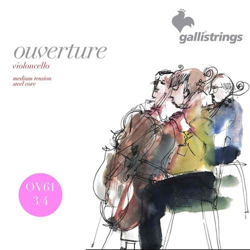 Galli OV61 Overture Cello Strings 3/4