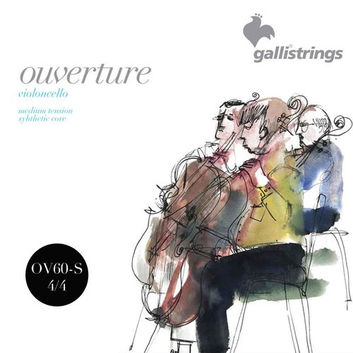 Galli OV60-S Overture Cello Strings 4/4 Synthetic Core