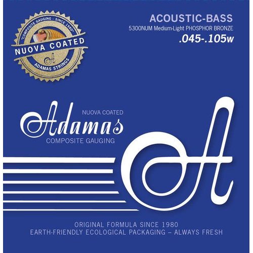 Adamas 5300NUML Phosphor Bronze Nuova 040/100 Acoustic Bass coated