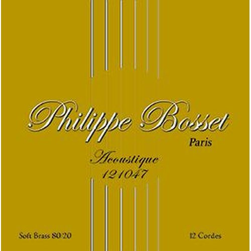Philippe Bosset 80/20 Bronze Extra Light 010/047 12-string acoustic guitar