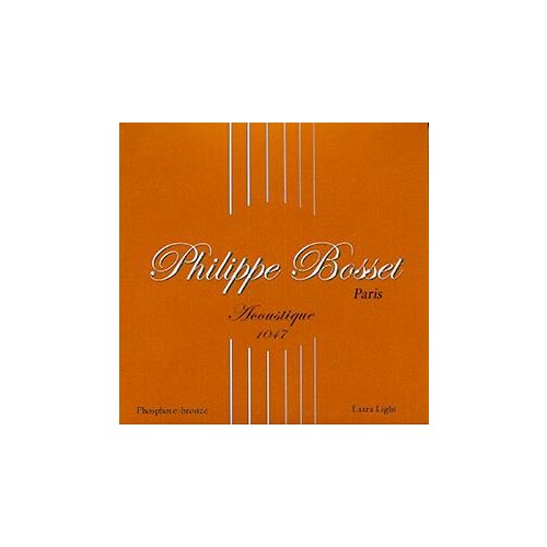 Philippe Bosset Phosphor Bronze Extra Light 010/047 for acoustic guitar