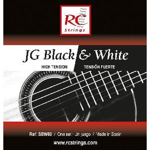 RC Strings SBW80 JG Black/White HT fr Konzertgitarre