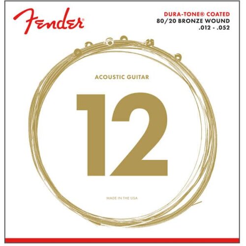 Fender 880L Dura-Tone 012/052 Acoustic Guitar Strings