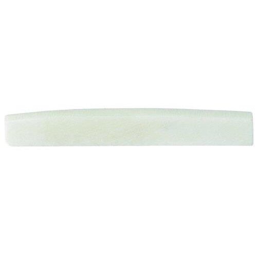Bone saddle F&S for electric guitar raw arched 43,0 x 5,7 x 3,0